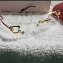 Cartier Mens Woman's Glasses Gold