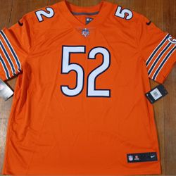 Khalil Mack Chicago Bears Nike Jersey Men's Size 2xl Orange New Tags 