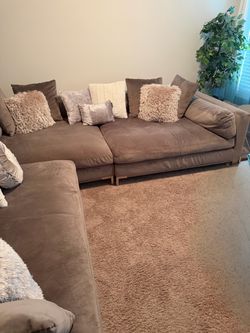 Large Taupe Sectional Sofa