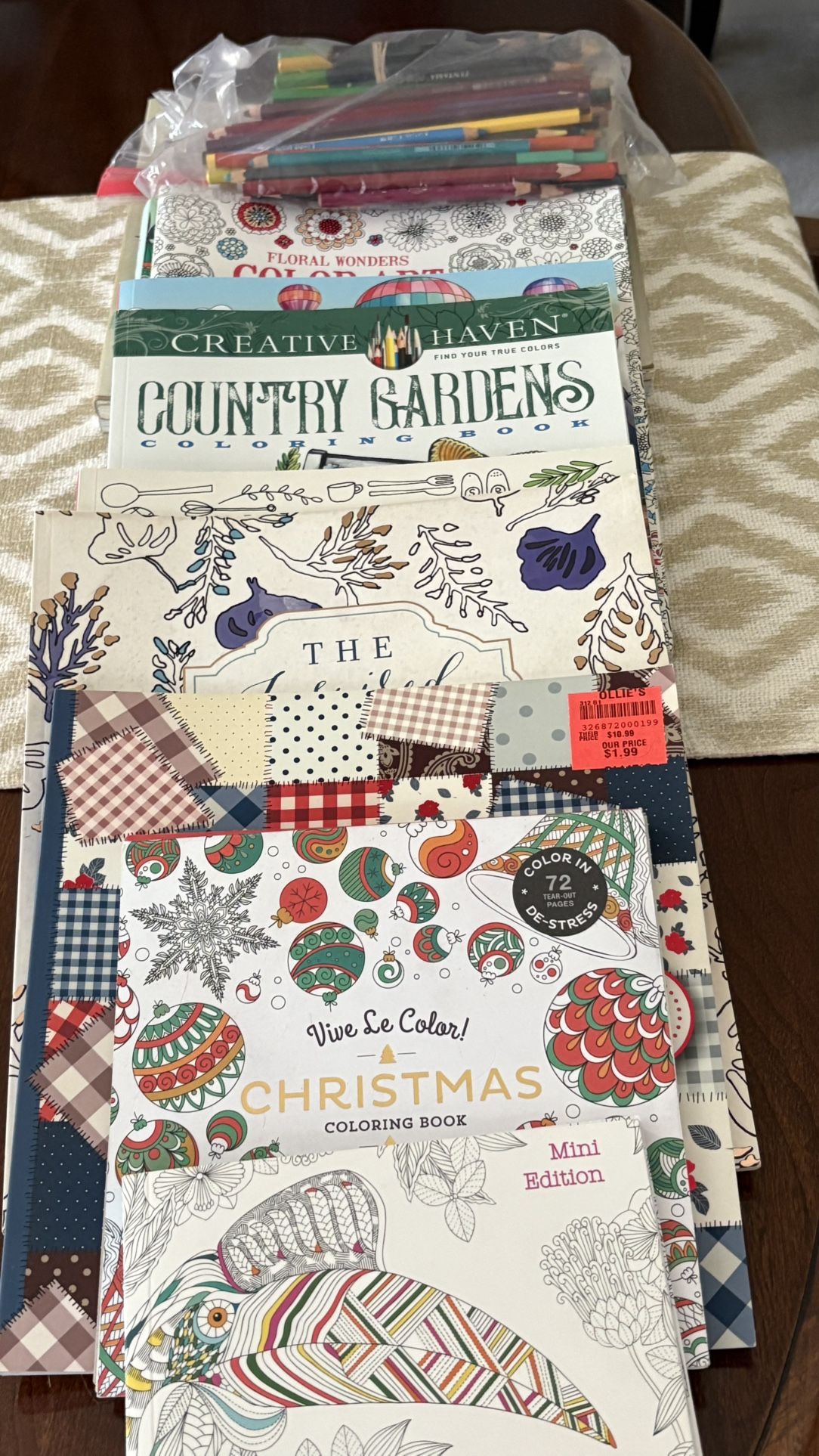 Adult Coloring Books And Pencils