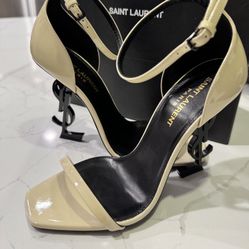 Saint Laurent Opyum Leather Sandals