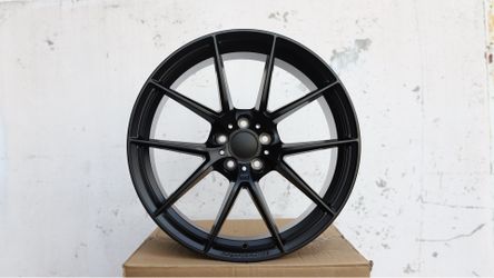 BMW STYLE Staggered 20x8.5 ET28 & 20x9.5 ET40 5x112 Satin Black Wheels CB66.5