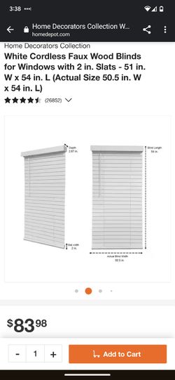 White Cordless Blinds (X2)
