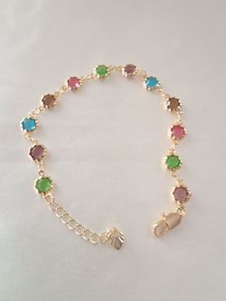 Gold-plated Multicolor Bracelet