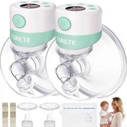 TSRETE S12 Wearable Breast Pump (2pcs) 21/24mm: Hands-Free, Efficient, and Quiet