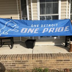 Detriot Lions 8x2 Ft Banner 