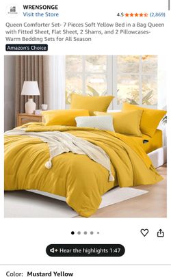 Brand New Queen 7-piece Bedset - factory sealed