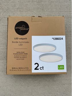 12 in. Low Profile White LED Flush Mount Ceiling Light