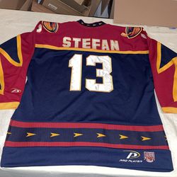 Patrick Stefan Atlanta Thrashers CCM NHL Jersey Blue Mens Large Nwot Clean Sewn