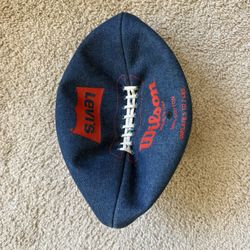 Vintage Wilson × Levi’s Denim Football (CBS Logo)
