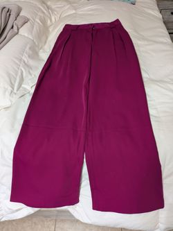 Express Stylist Wide Leg Pant 6R Berry Color