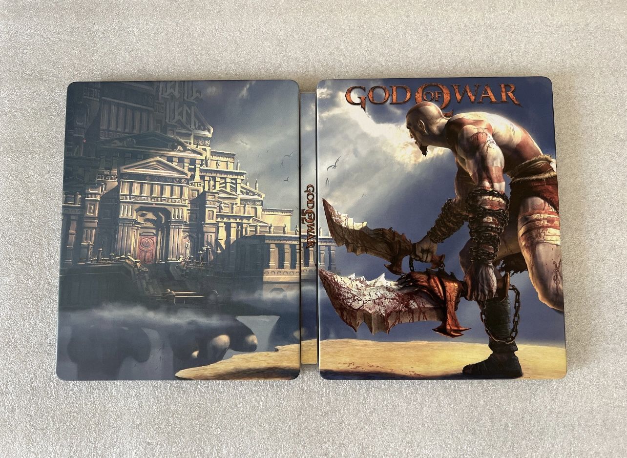God of war 1 Custom made Steelbook Case only for PS2/PS3/PS4/PS5 (No Game) New