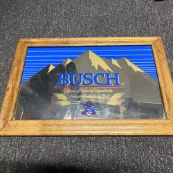 Vintage Busch Bar Mirror 
