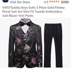 Boys Suit Size 6-8 $20