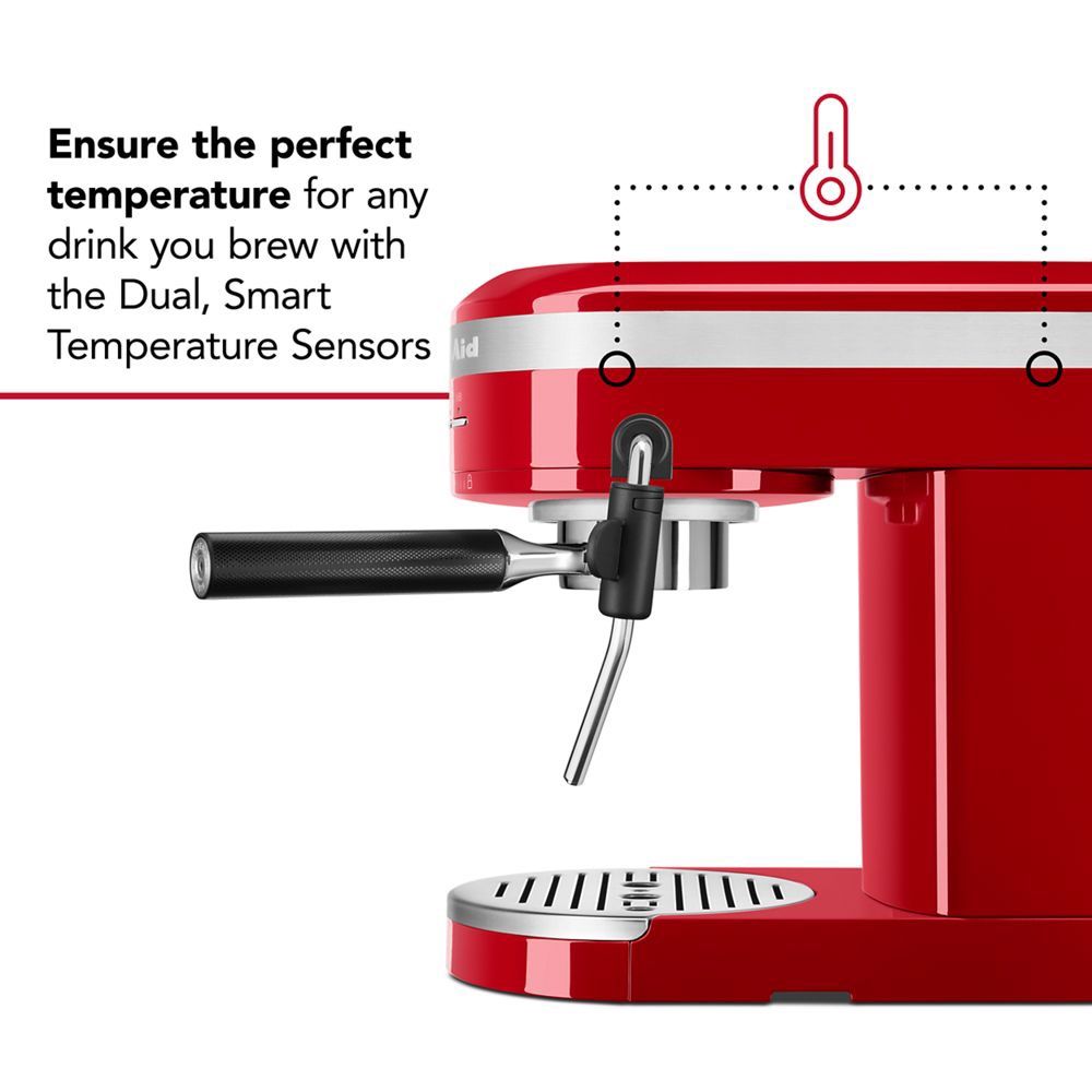 Kitchenaid Metal Semi-Automatic Espresso Machine - Red