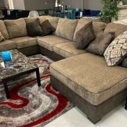 Ashley Abalone Sectional, Furniture Couch Livingroom 