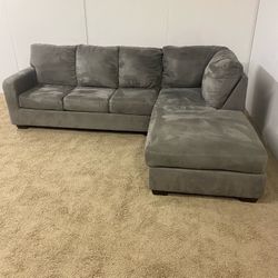 2-Piece Slate Gray Sectional Couch Sofa *Free Delivery*