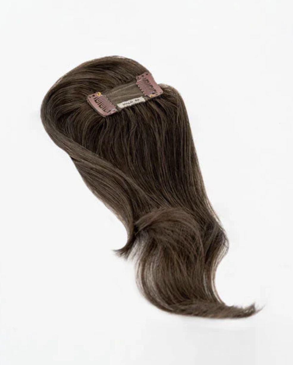 NEW Halo Couture Bang Topper Dark Brown #2 Hair Extensions