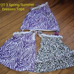 24m/2T toddler girl dresses and onesies