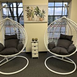 New Inbox Set Of Two Swing Chairs With Cushions(we Finance And Deliver)