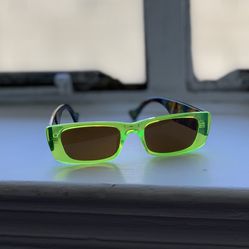 Neon Green Frame Sunglasses