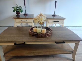 Coffee table and a set of intake