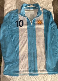 Argentina Long sSeeve Messi Style Sweater/Jersey (New)
