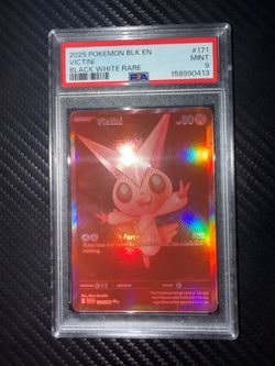 Victini Black Bolt Rare PSA 9