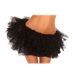 Halloween Costume Gothic Lace Tutu Skirt Women Black Mesh Satin Sexy Mini Skirt