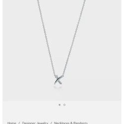 tiffany co Paloma Picasso Graffiti X necklace 