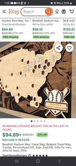 Baseball Stadiums In The US. MAP