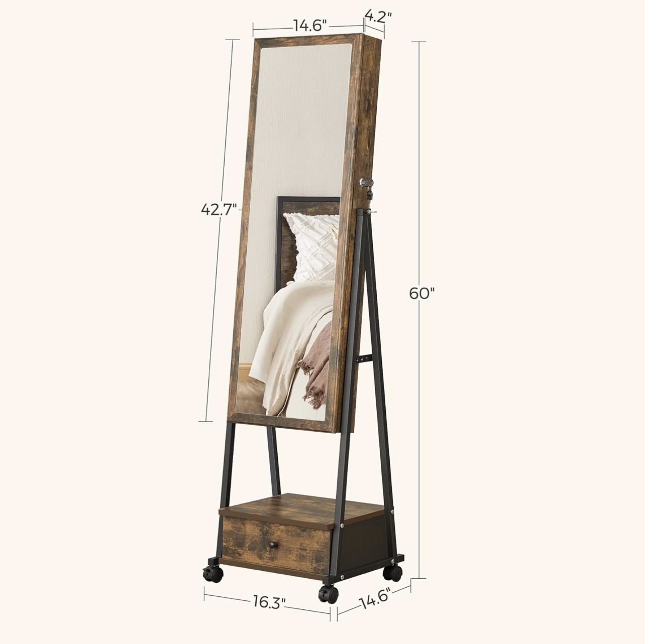 standing jewelry and vanity organizer