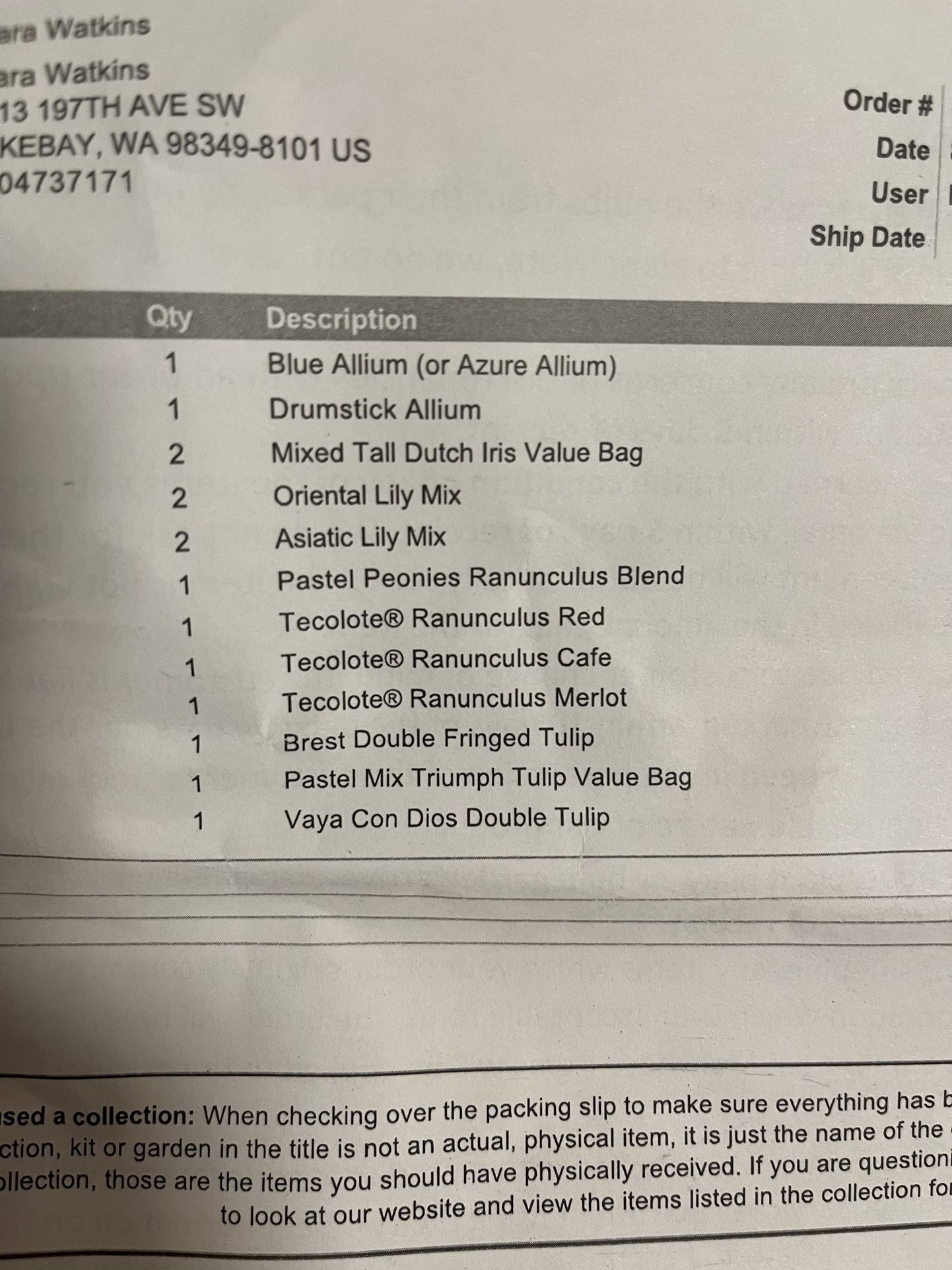 * Bulk Flower Bulbs * Perennials * for Sale in Home, WA OfferUp