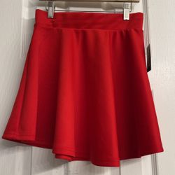 Red Adult Med Skirt 
