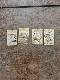 1999 BK happy meal Pokemon cards (Gold plated)
