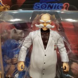 New Sonic 3 Movie Gerald Robotnik 5 Inch Action Figure Toys