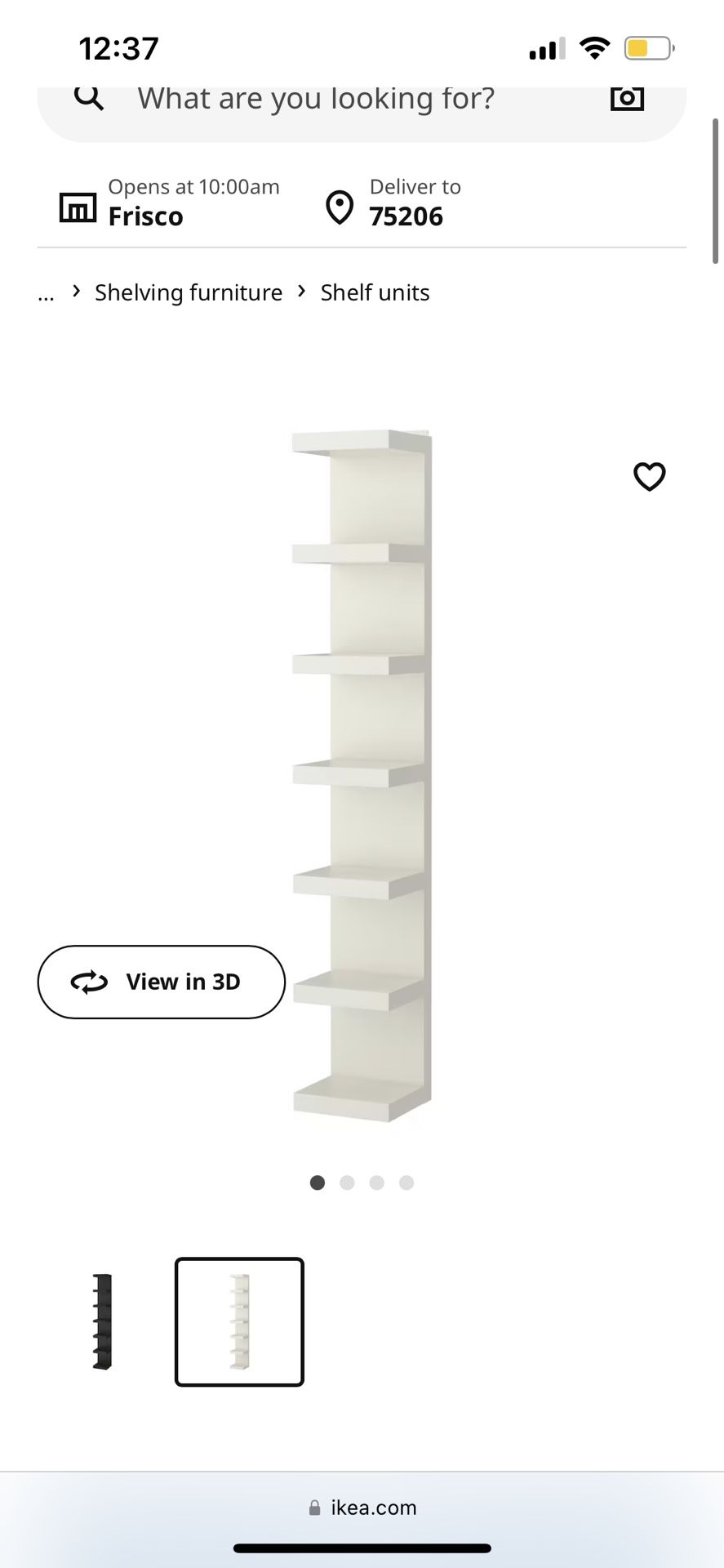 White IKEA Lack Wall Shelf Unit Bookshelf 