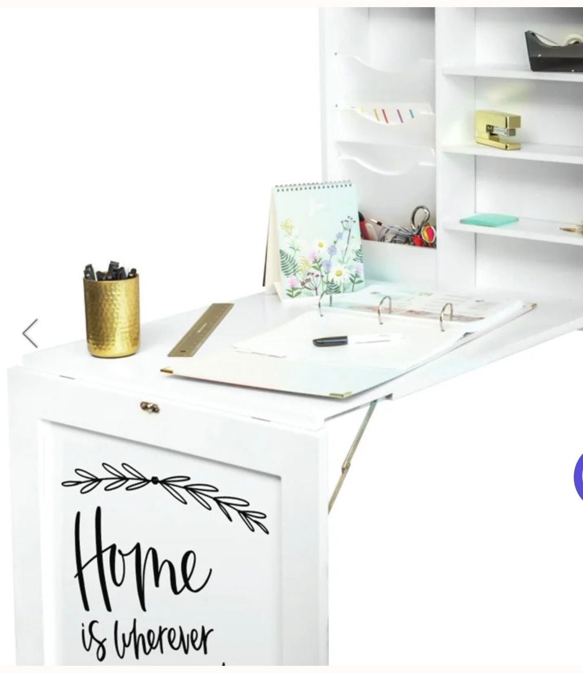 WER ALL PURPOSE FOLD DOWN TABLE-WHITE