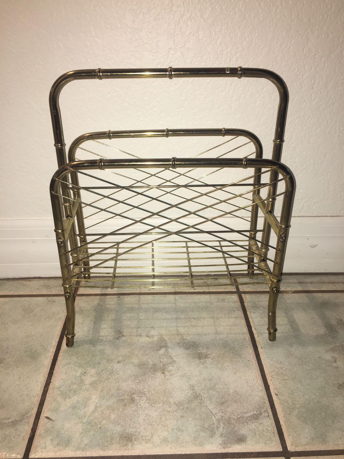 Brass Magazine Rack