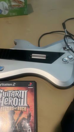 Guitar Hero III PS2 Game and Guitar Controller
