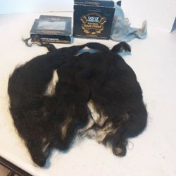 HALLOWEEN STUFF (1)  BLACK BEAR AND BEAR AND MUSTACHE, (2) GREY HAIR FIVER FOR BEAR AND MUSTACHE