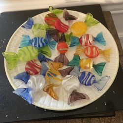 15 Pcs Vintage Murano Glass Candies