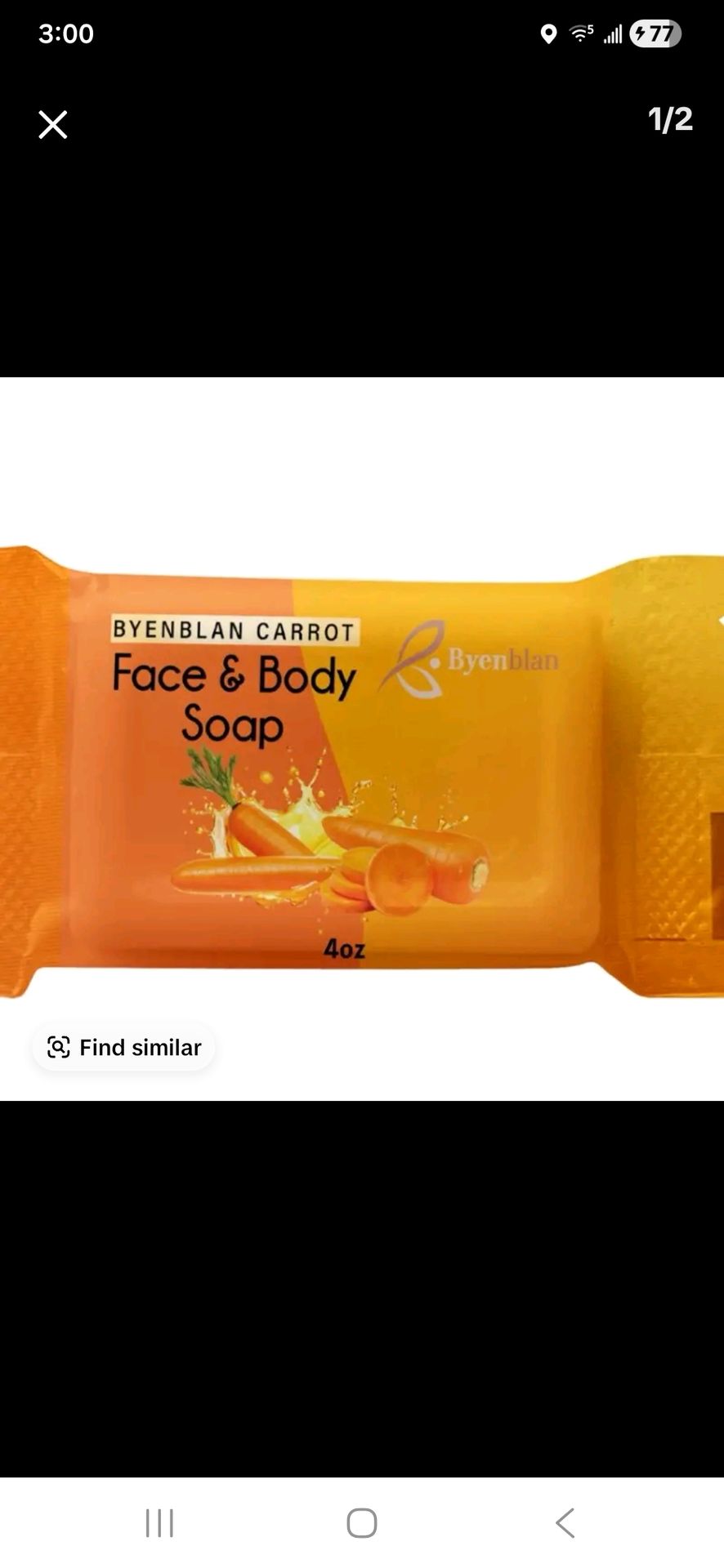 Carrot Face&Body soap