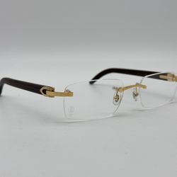 CARTIER C DECOR TULIP WOOD BOLIVAR EYEGLASSES SUNGLASSES NEW 100% GENUINE ~$3075