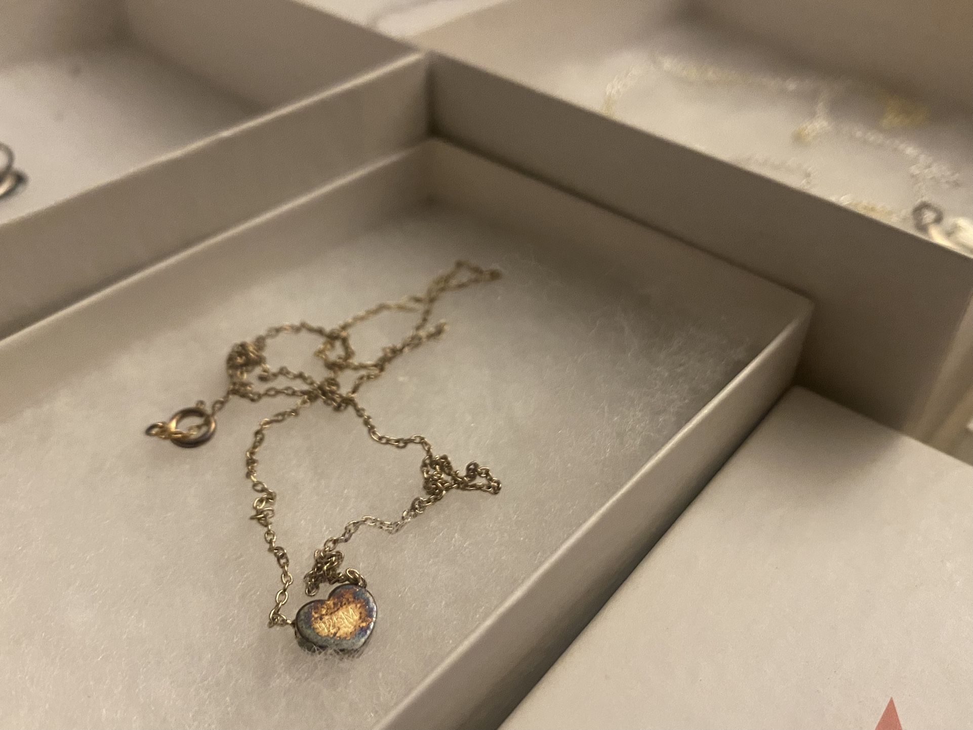 Macy’s 14k Gold Plated Heart Pendant Necklace