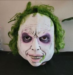 Beetlejuice Cosplay Latex Mask