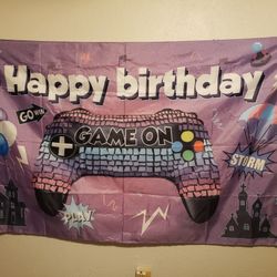 Fornite Party Decoration Backdrop Happy Birthday 