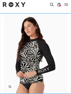 Roxy zebra print rashguard and shorts
