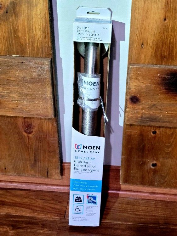 Moen 18" Bathroom Grab Bar Stainless Steel Peened Wall Mount