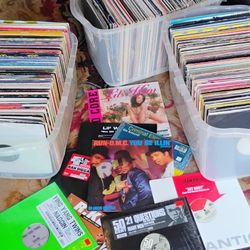 300 Records. Mostly 12-in Singles For Old School DJ Turntable Stuff
